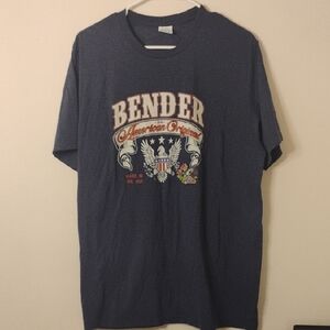Port and Company Navy Graphic Tee
